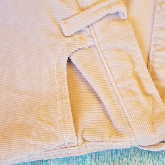 Abercrombie Cream Corduroy Jeans Stretch 12S Bell - Picture 5 of 14